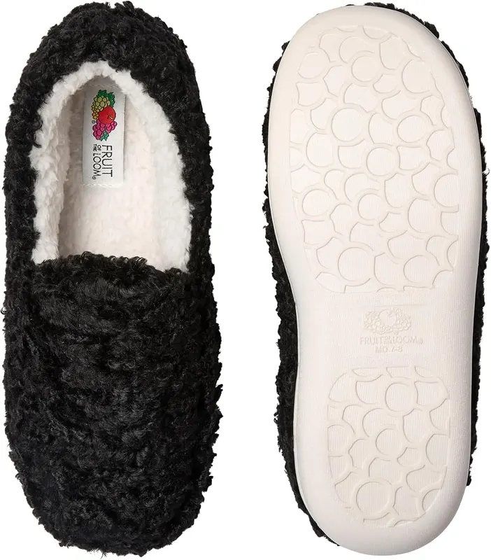 Fruit of the Loom Women’s Berber Loafer Slippers – Extra Cozy Comfort