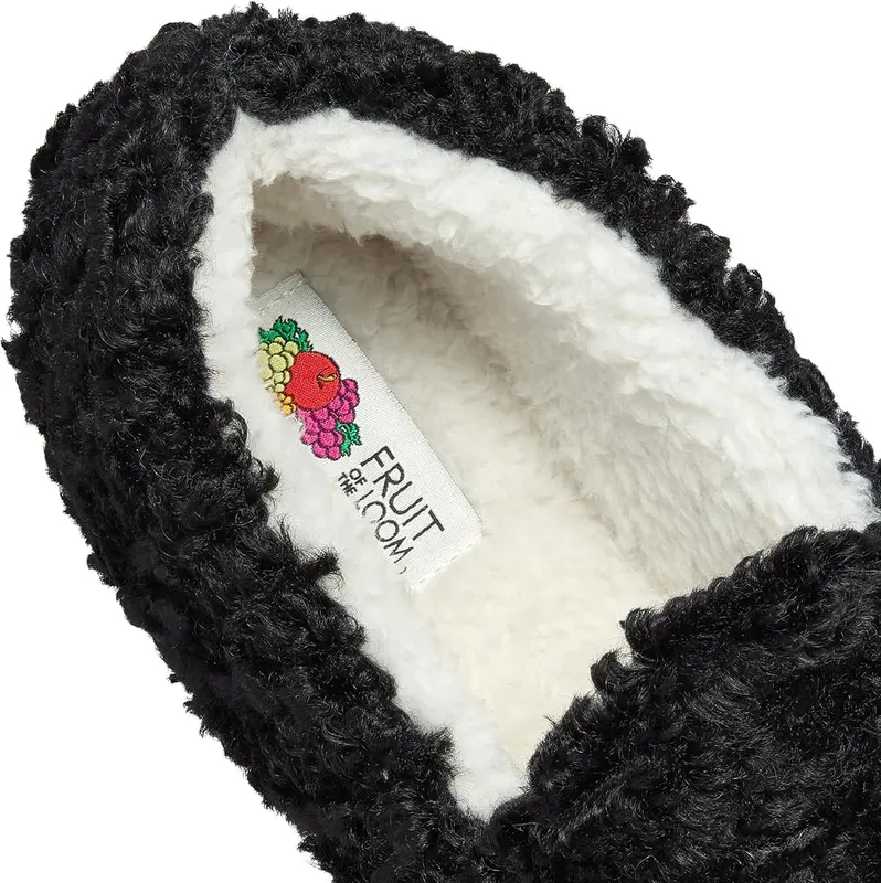 Fruit of the Loom Women’s Berber Loafer Slippers – Great Gift for Her