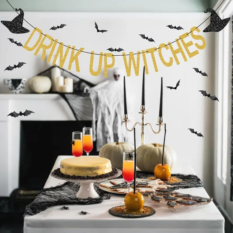 Fufuddz Halloween Decorations Indoor – Ready to hang right away
