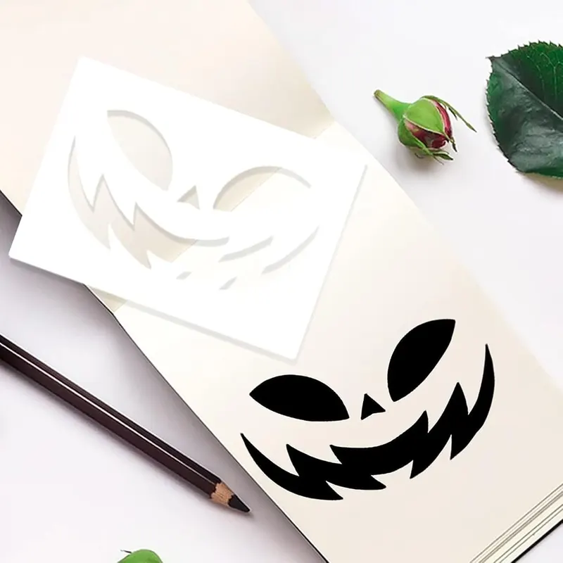 Fun Gift 21 Pcs Reusable Plastic Halloween Stencils – product photo 7 of 7