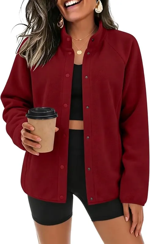 yakyamgi Fuzzy Jackets A009-red in A009-red