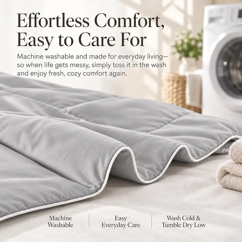 Fuzzysense Twin Comforter – OEKO-TEX label in title
