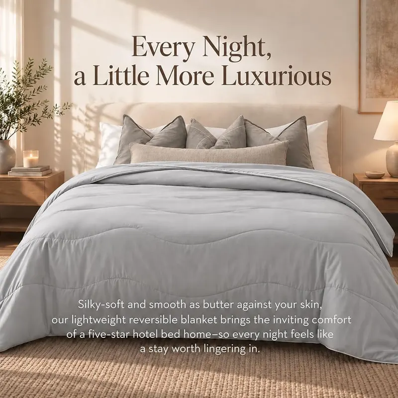 Fuzzysense Twin Comforter – Machine washable bedding