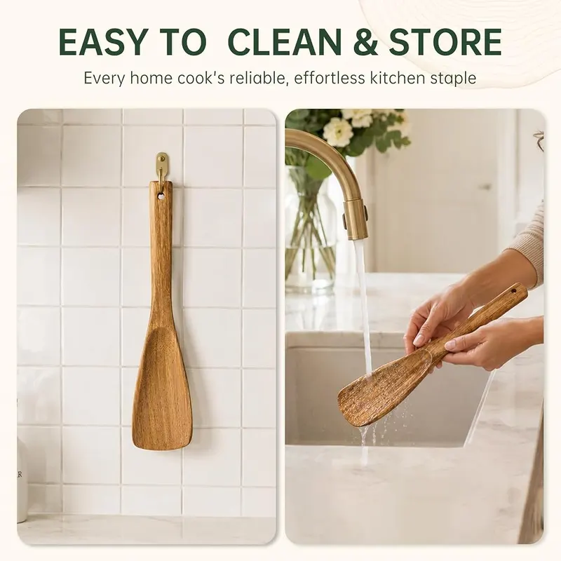 Fyctio 2 Pack Wooden Spatula Spoon – product photo 9 of 9