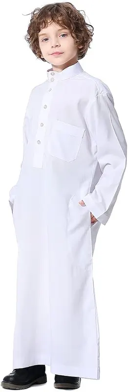 FYMNSI Muslim Clothes – Muslim Arab Robe Thobe for Kids Boys