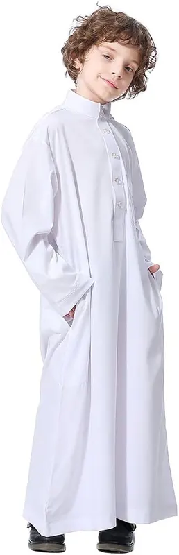 FYMNSI Muslim Clothes – Boys Muslim Dubai Outfits Kids Saudi Shirts