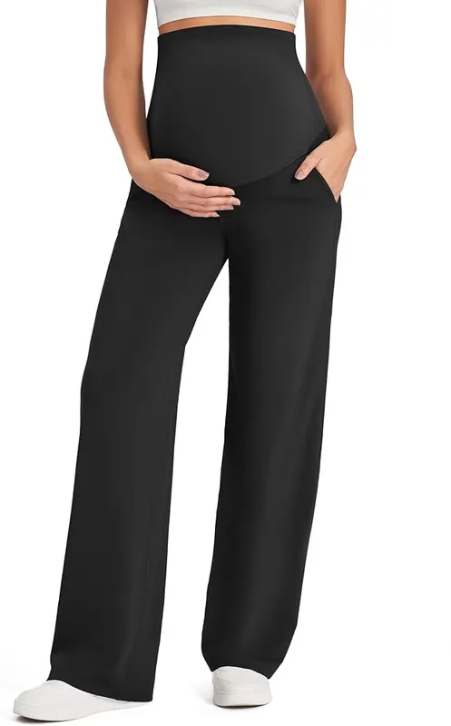 G4Free Maternity Pants Black in Black