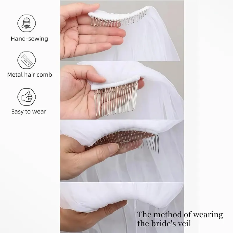 GAODESI 1 Tier Wedding Veil Pearl – Treasure
