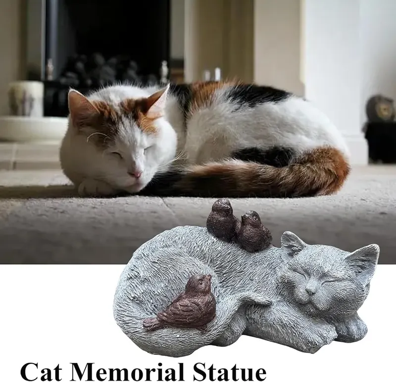 GARDEN WHISPER Cat Statue Outdoor Garden Decor – product photo 9 of 9