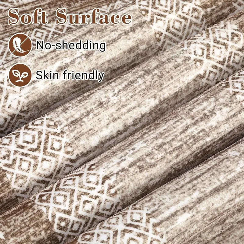 GarveeHome 2×6 Modern Bordered Runner Rug Non – product photo 3 of 7