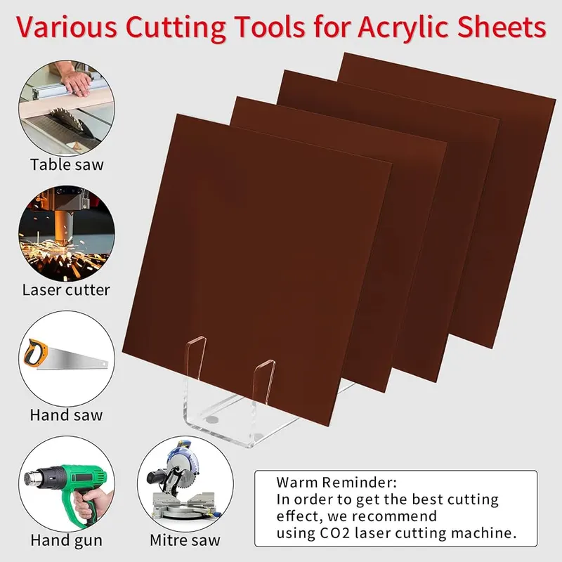 Gdhwxcl 1/8 Thick 10 x 10 inch Brown – product photo 2 of 7