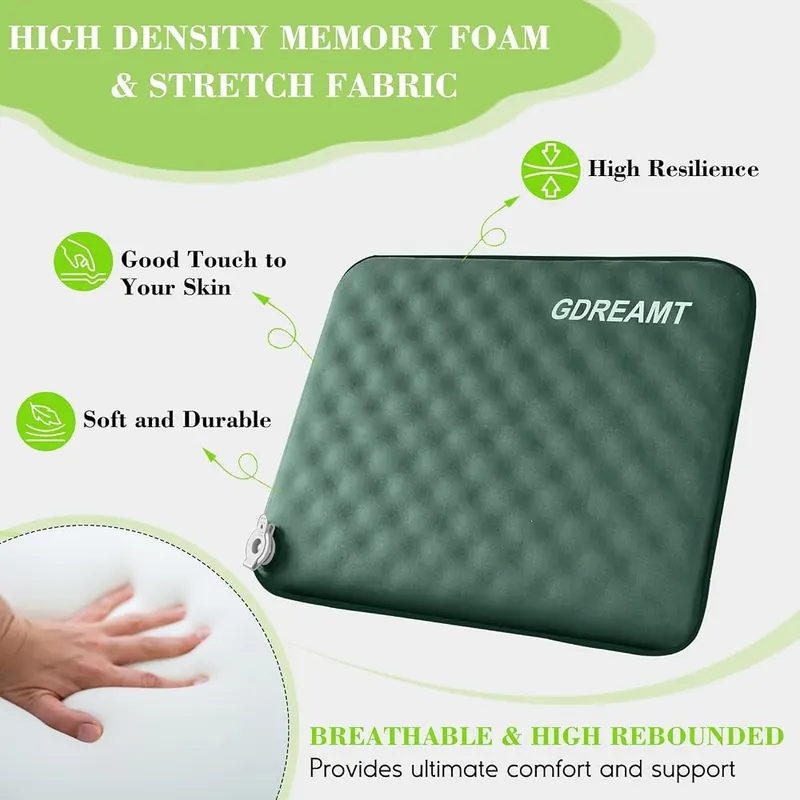 GDREAMT Inflatable Seat Cushion – 0.46 pound lightweight weight