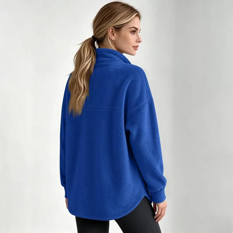 Generic 1/4 Zip Pullover Women Sweet Flannel – Feature