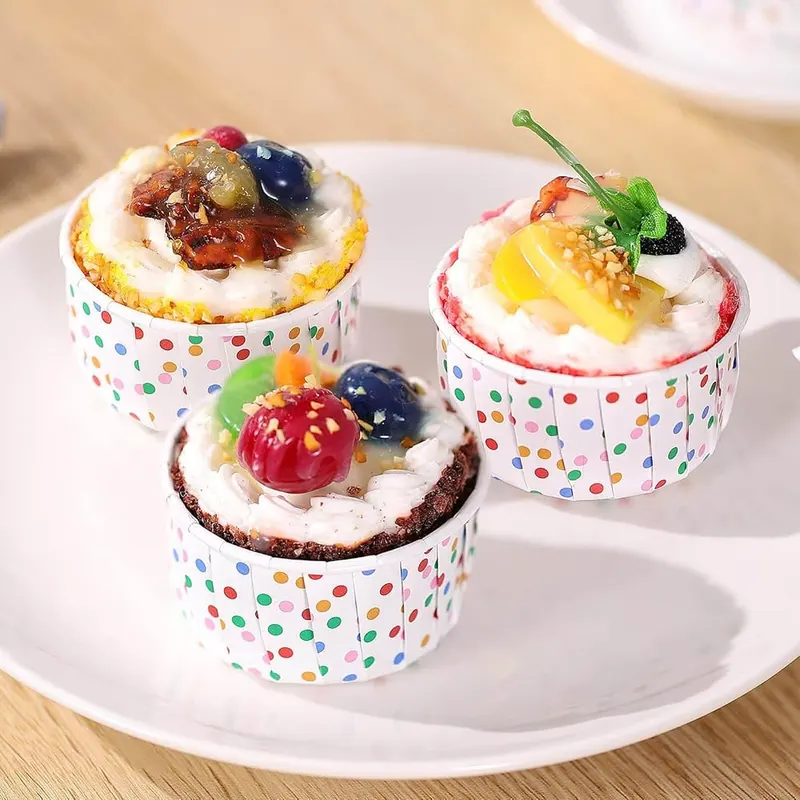 Generic 100 Pcs Ice Cream Cups – Thickened paper construction