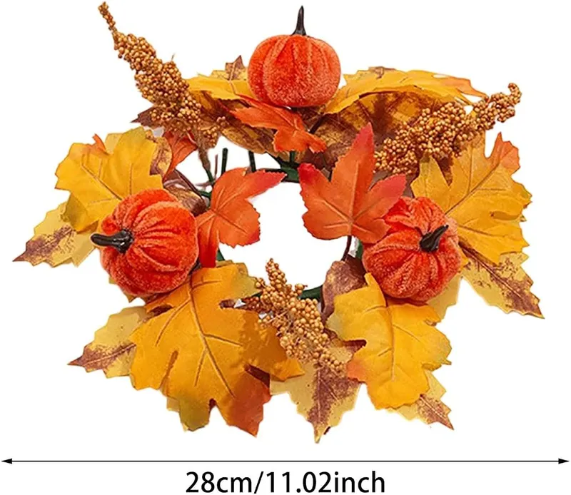 Generic 11 Inch Small Pumpkins & Maple – Lightweight, Reusable, and Simple to Maintain