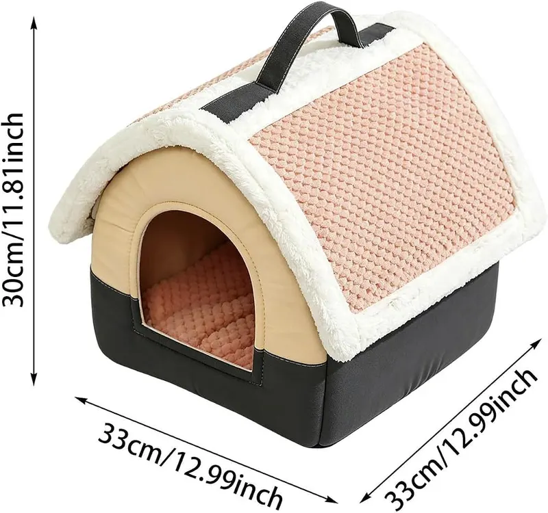 Generic 13 Inch Keep Warm Windproof Soft – Enclosed house style pet retreat