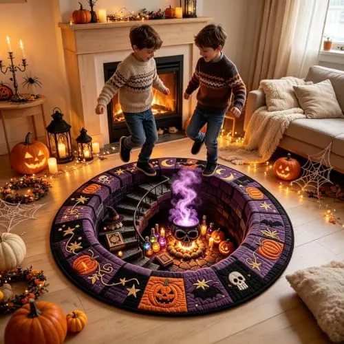 Generic 16 Inch Round Halloween Mat – product photo 8 of 8