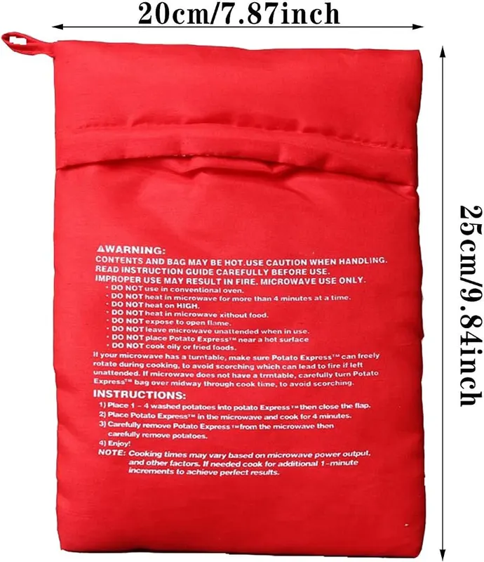Generic 2 Pack Microwave Potato Baking Bag – product photo 2 of 7