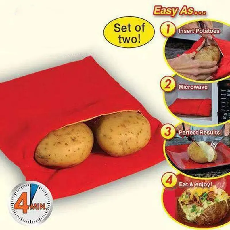 Generic 2 Pack Microwave Potato Baking Bag – product photo 6 of 7