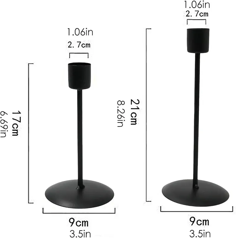 Generic 2 Pack Vintage Pillar Candle Holder – product photo 7 of 7