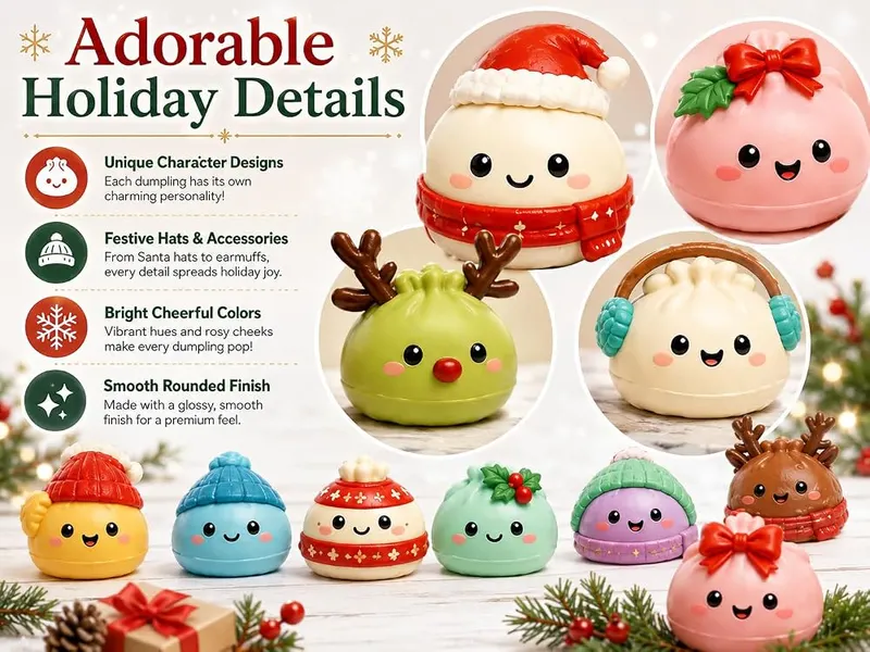 Generic 2026 Christmas Squishy Advent Calendar – Green color option