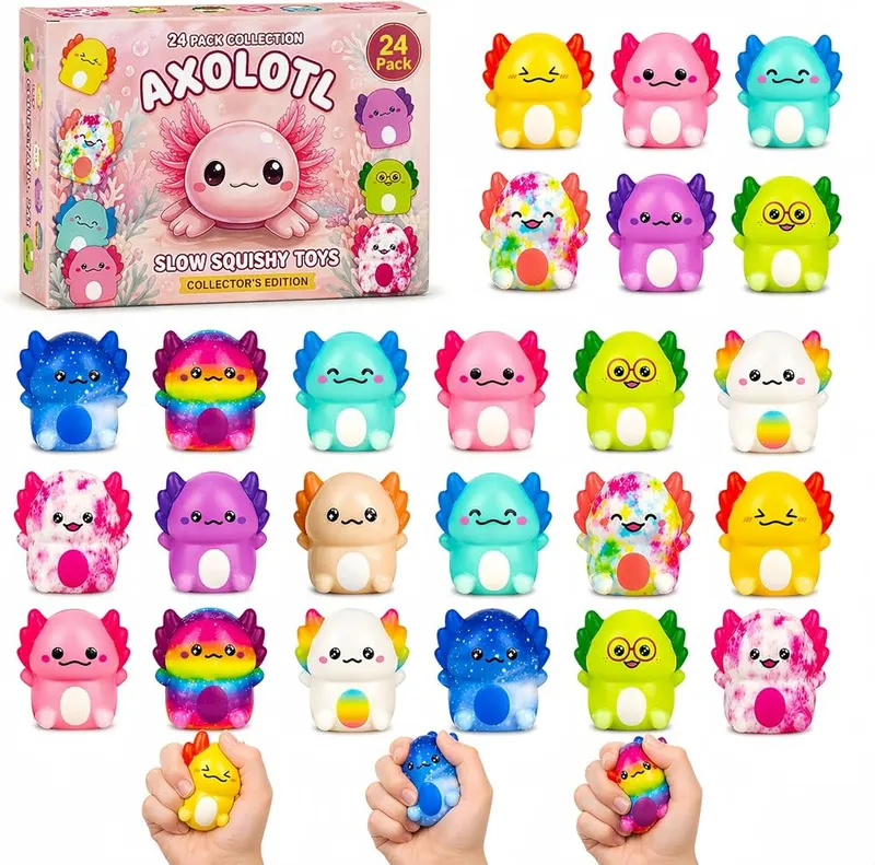 Generic 24PC Axolotl Squishy Toys