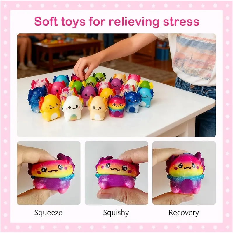 Generic 24PC Axolotl Squishy Toys – Package Contents
