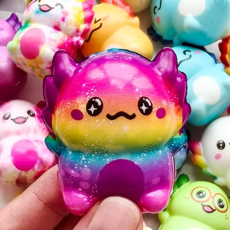 Generic 24PC Axolotl Squishy Toys – Kid-Friendly Size