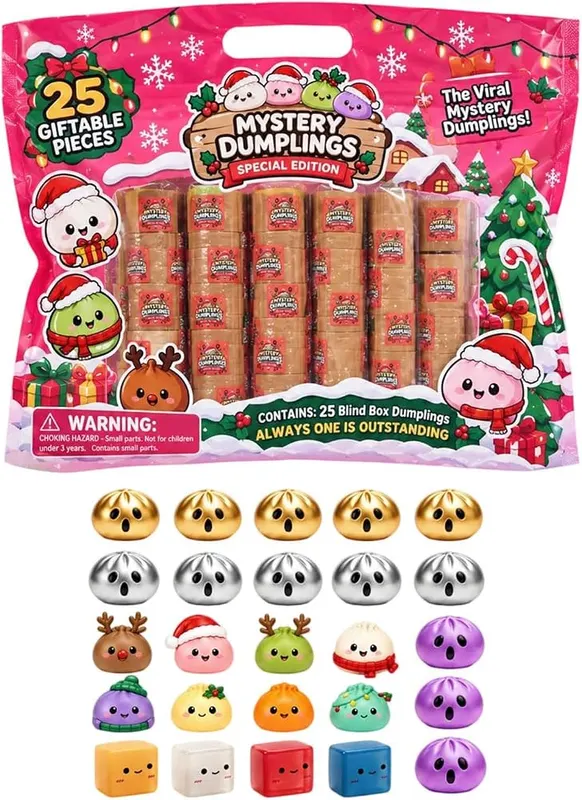 Generic 25Pcs Christmas Mini Squishy Advent Calenda in 01-A