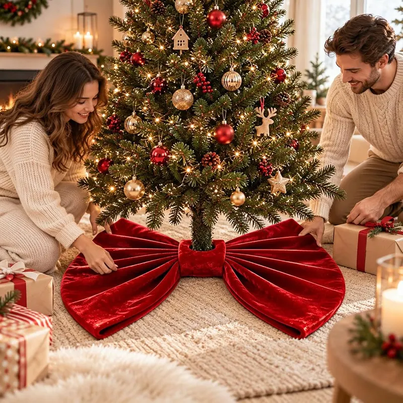 Generic 35.4in Large Base Bow Christmas Tree – product photo 7 of 9