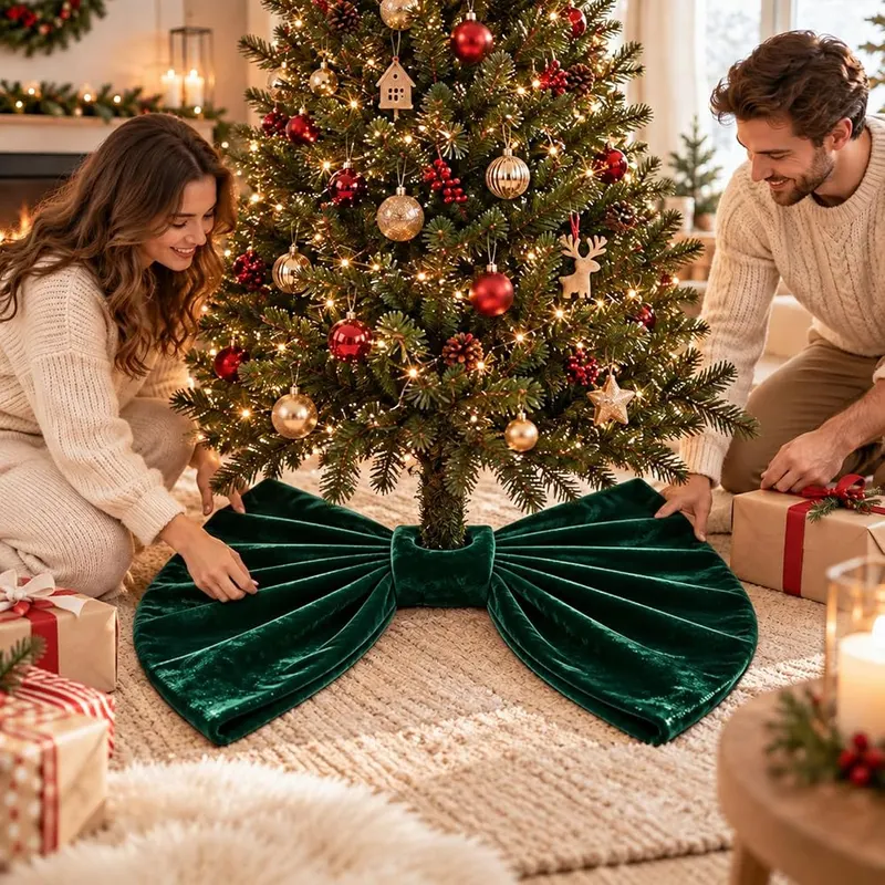 Generic 35.4in Large Base Bow Christmas Tree – product photo 8 of 9