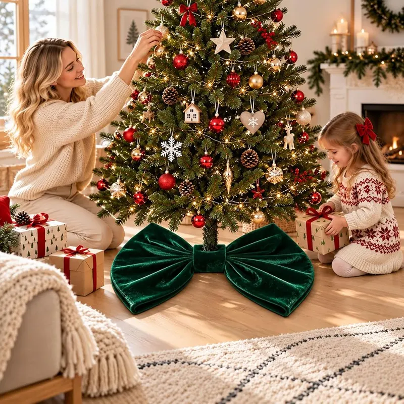 Generic 35.4in Large Base Bow Christmas Tree – product photo 9 of 9