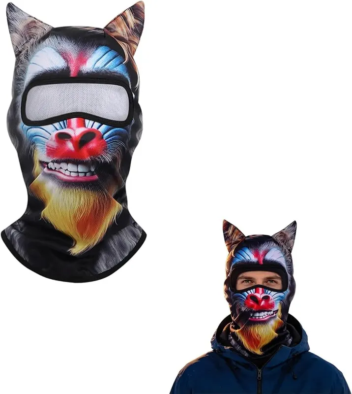 Generic Animal Ski Mask Old Man Funny – Full neck and head coverage