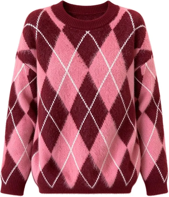 Generic Argyle Sweaters Pink – product photo 4 of 6