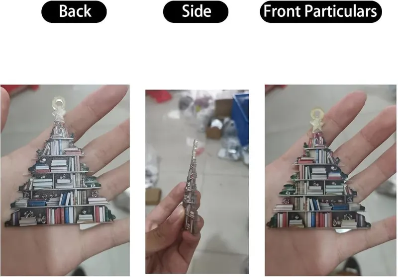 Generic Book Christmas Tree Ornaments – Acrylic Material