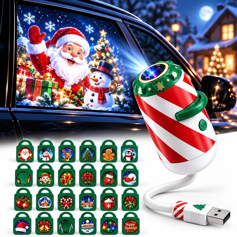 Generic Car Window Christmas Projector USB Plug in C-24 Themes