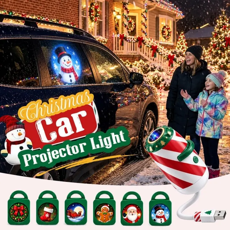 Generic Car Window Christmas Projector USB Plug – Bendable flexible neck