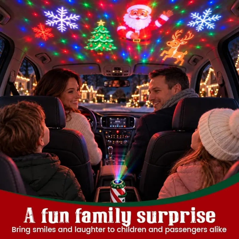 Generic Car Window Christmas Projector USB Plug – Festive car window display
