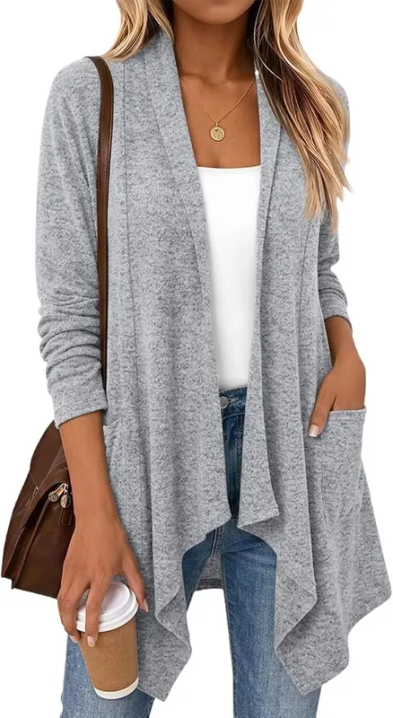 Generic Cardigan Women Open Front Lightweight Fall – product photo 7 of 7