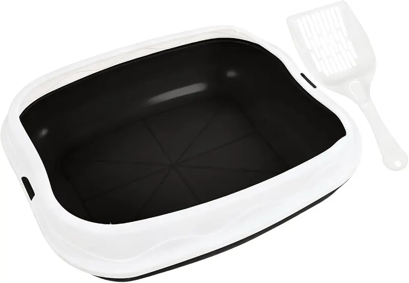 Generic Cat Litter Box Furniture in Black