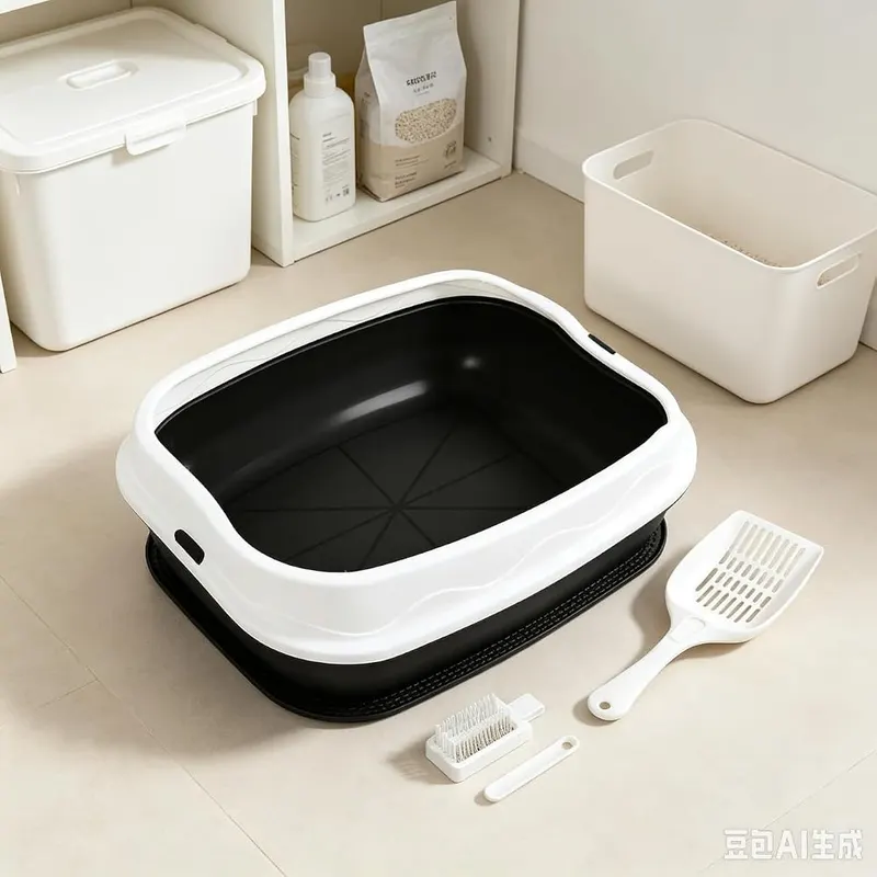 Generic Cat Litter Box Furniture – Five inch raised edge protection