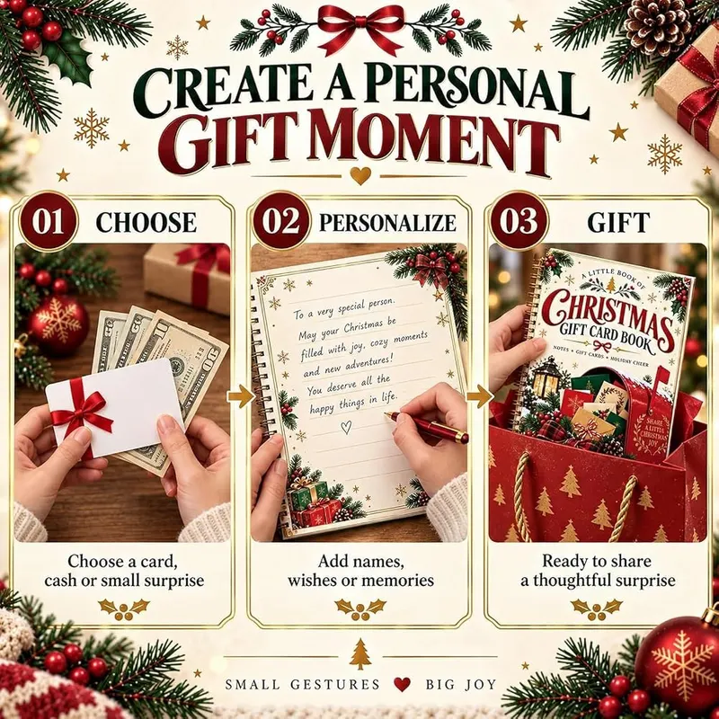 Generic Christmas Gift Card Book Red – A Fun Way to Give Holiday Surprises