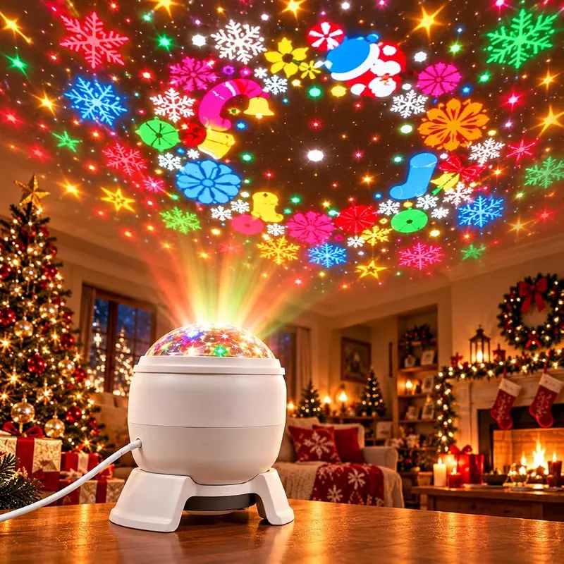 Generic Christmas Projector Lights Indoor – Sixteen built in holiday scenes