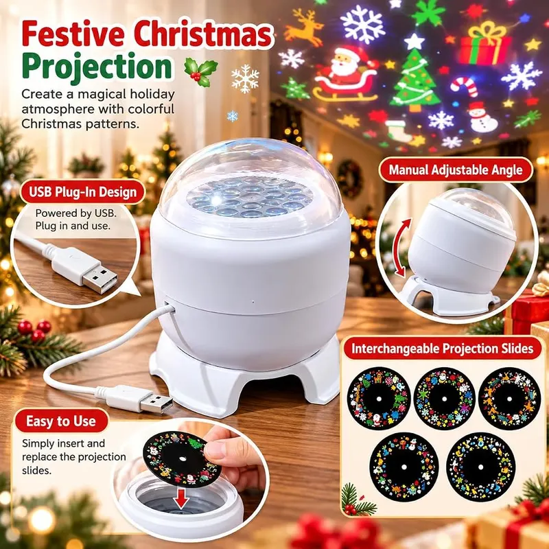 Generic Christmas Projector Lights Indoor – Simple plug and play operation