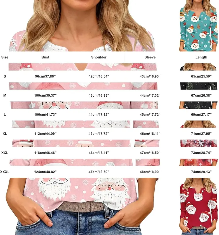 Generic Christmas Tops A#002-p2 – Versatile casual winter outfit option