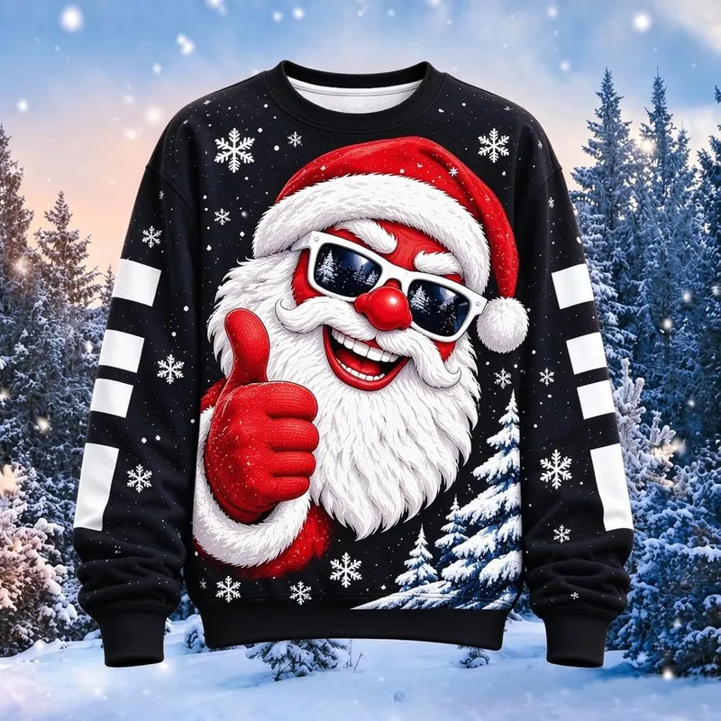 Generic Christmas Tops A007black X-Large – Feature