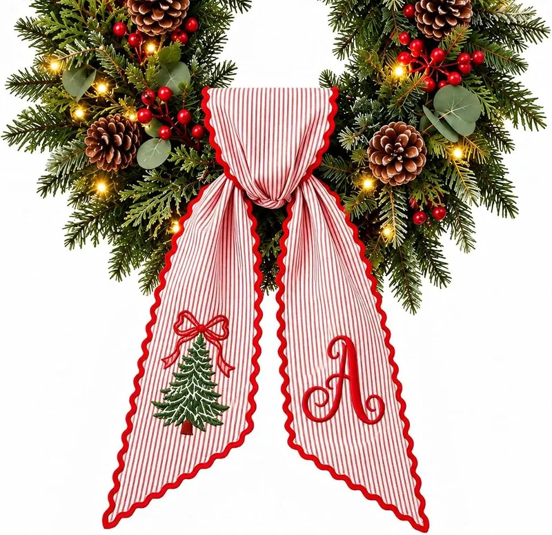 Generic Christmas Wreath Sash #a in #a