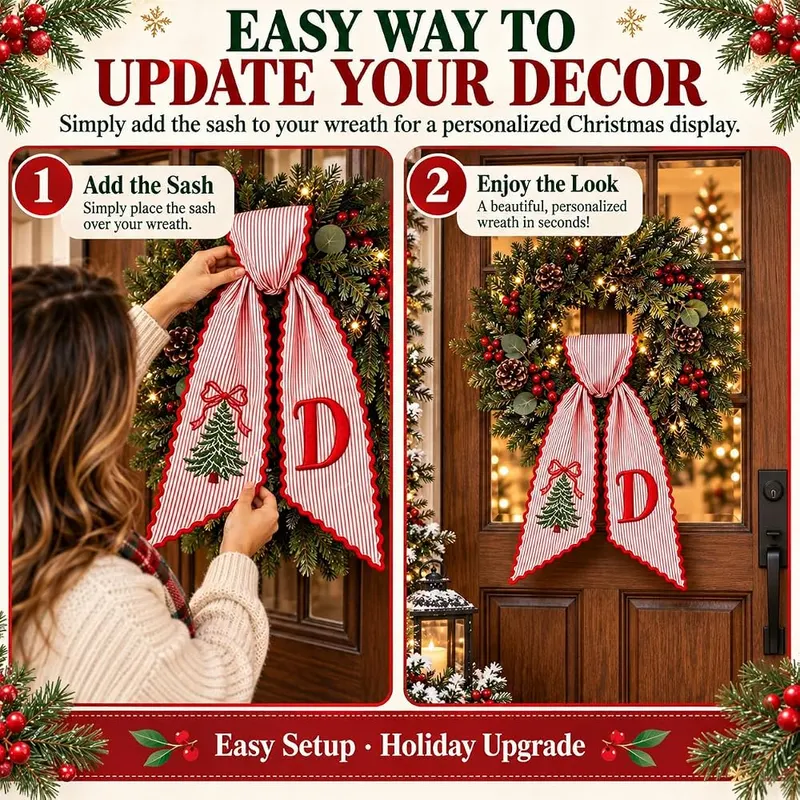 Generic Christmas Wreath Sash #a – product photo 8 of 9