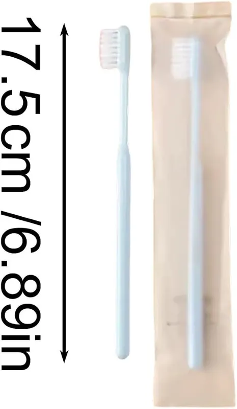 Generic Compact Single‑Use 20 Pack Ergonomic Toothbrush White – product photo 7 of 7