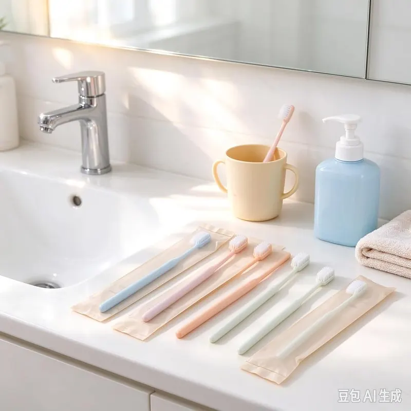 Generic Compact Single‑Use 20 Pack Ergonomic Toothbrush White – Premium Oral Care Freshness Boost